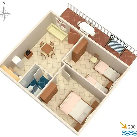 With A Parking Space Baska, Krk - 5450 באסקה
